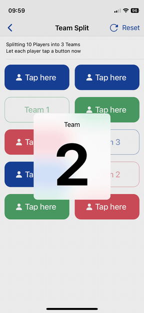 Team Split app overview